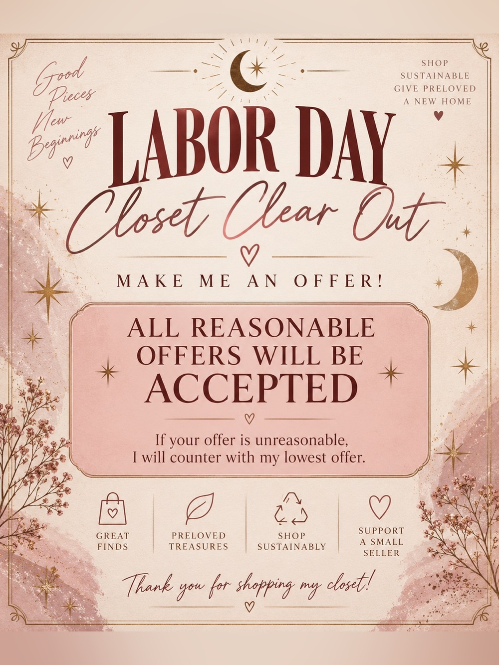 🩵 Labor Day Closet Clear Out 🩵
